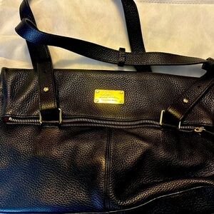 LL Bean Signature Black Leather Purse